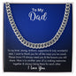To My Dad | Cuban Link Chain