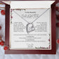 To My Beautiful Daughter l Forever Love Necklace