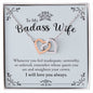 To My Badass Wife | Interlocking Hearts necklace