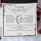 To My Beautiful Daughter l Forever Love Necklace