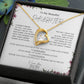To My Beautiful Daughter l Forever Love Necklace